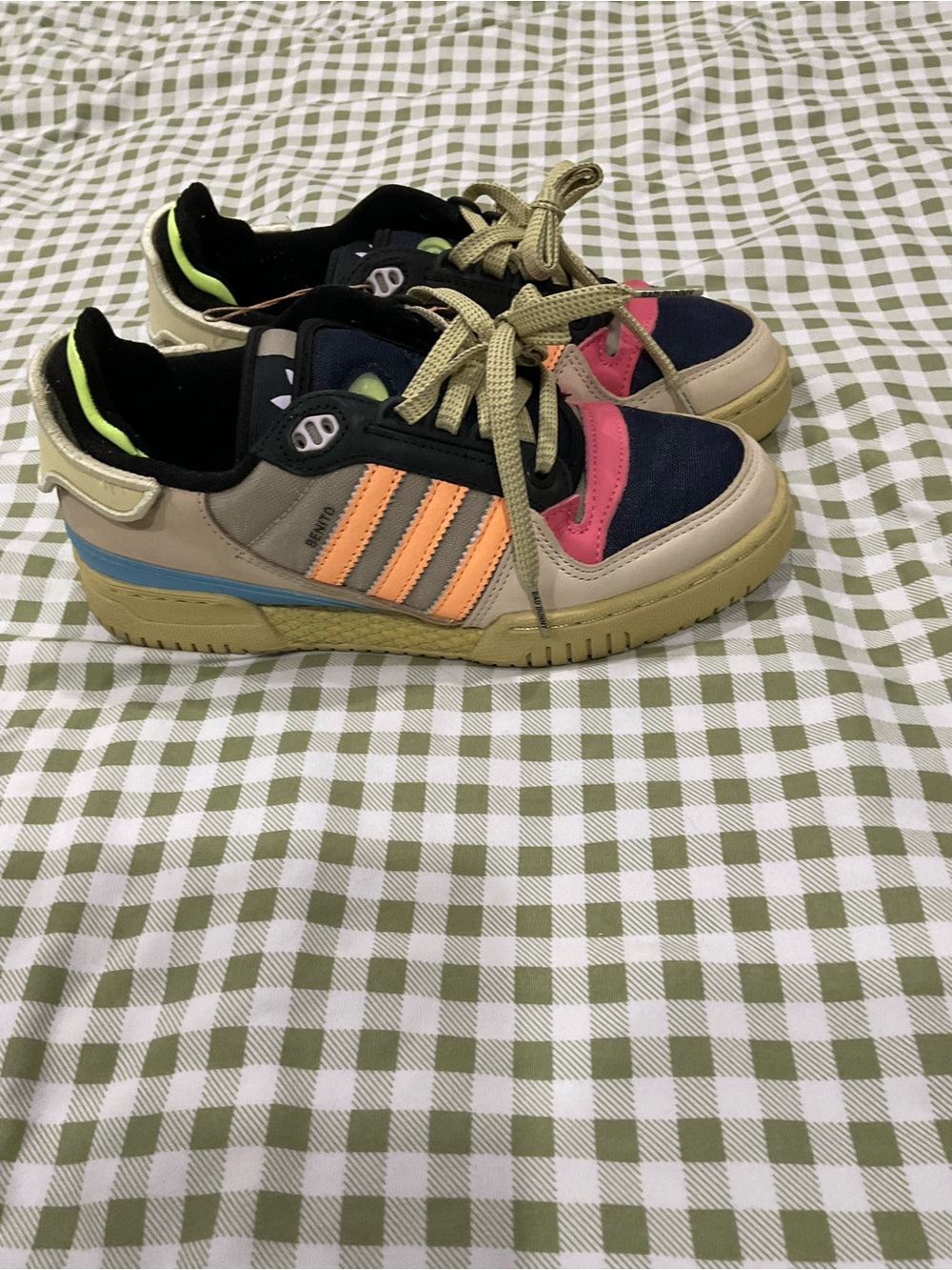 bad bunny adidas Multicolor Low-Top Sneakers - Navy/Pink/Beige
